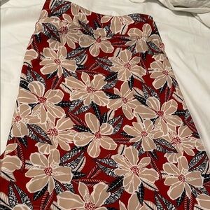 PRICE REDUCED Ripskirt Hawaii Pink Midi A-Line Skirt